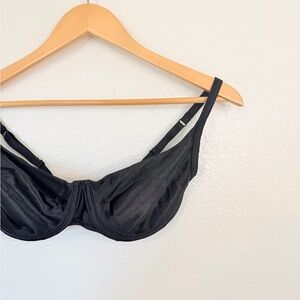 Y2K Elegant Black Satin Bra Victoria’s Secret